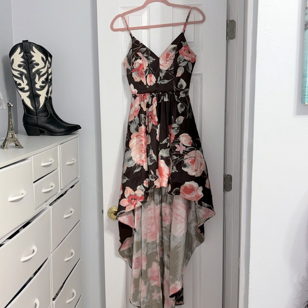 Long formal high low B. Darlin dress